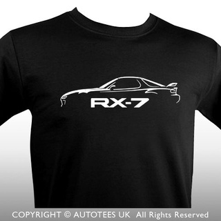 เสื้ Lyzh เสื้อยืดผ้าฝ้าย 100% พิมพ์ลายรถยนต์ RX7 2022S-5XL