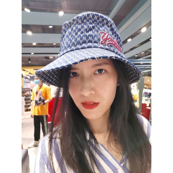 MLB Việt Nam  Nón MLB Monogram Bucket Hat NY Violet 3AHTM0933