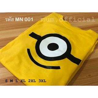 เสื้อมินเนี่ยน minions เสื้อ มินเนี่ยน น่ารัก ลายกล้อง minions instax เหลือง แดง ขาว ดำ กรม เสื้อยืด คอกลม แขนสั้น