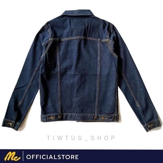 เสื้อแจ็คเก็ต Mc Jeans(แม็ค) สียีนส์เข้ม ผู้ชาย ผู้หญิง สวมใส่สบาย