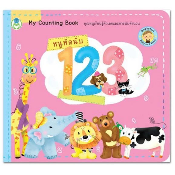 หนังสือเด็ก Bookstart หนูหัดอ่าน กขค หนูหัดอ่าน ABC หนูหัดนับ 1 2 3 สนพ โลกหนังสือ ราคาต่อเล่ม thumbnail 7