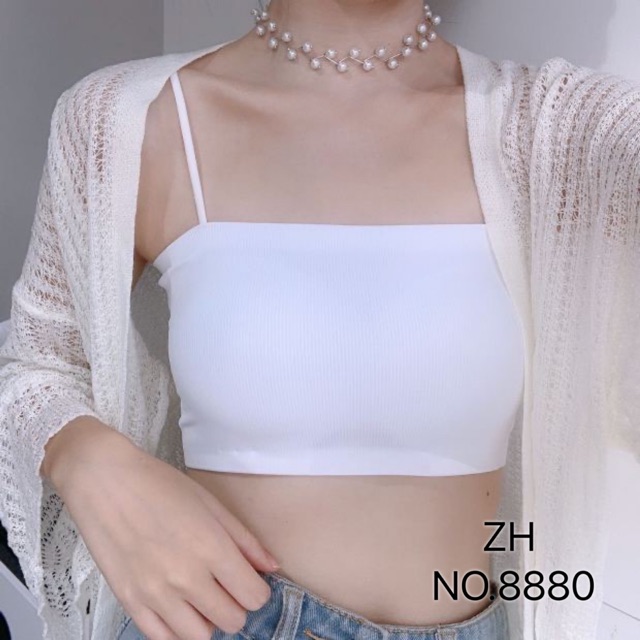 เกาะอก บราสายเดี่ยว บราไร้ขอบ ZH.8880