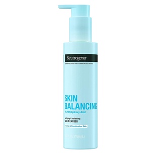 [ของแท้ 100%] NEUTROGENA SKIN BALANCING 2% POLYHYDROXY ACID PURIFYING SOFTENING GEL CLEANSER 186 ml. (6.3 Fl.oz)