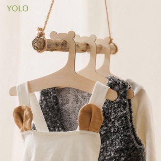 Yolo ไม้แขวนเสื้อเด็ก ตกแต่งห้อง ที่แขวนหมวกธรรมชาติ ตะขอแขวน