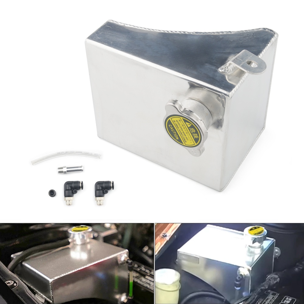 240SX S13 SR20DET KA24DE KA24E KA24 อลูมิเนียม Coolant Overflow Tank Reservoir Kit สําหรับ Nissan