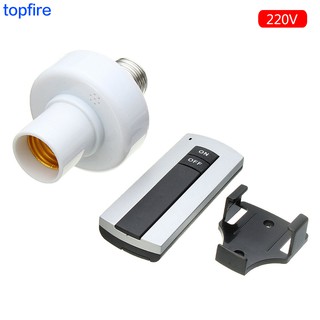 E27 Screw Wireless Remote Control Lighting Bulb Holder Screw Light Cap Socket Switch Kit