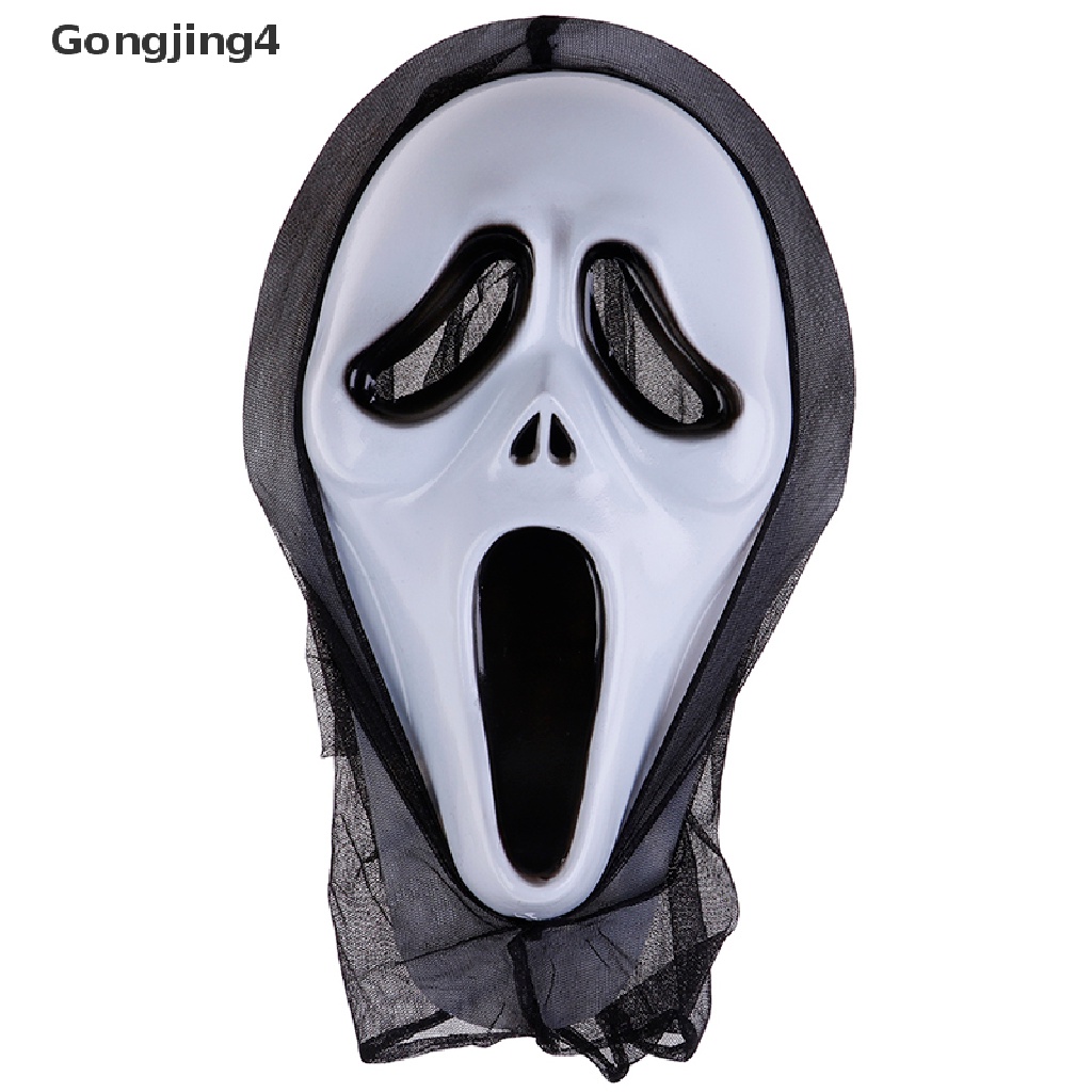 Gongjing4 หน้ากากผีน่ากลัว แฟนซี น่ากลัว สําหรับปาร์ตี้ฮาโลวีน Th
