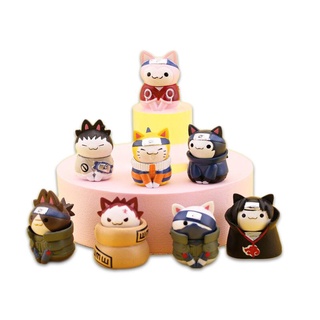 ตุ๊กตาฟิกเกอร์นารูโตะ Uzumaki Naruto Sasuke Uchiha ขนาด 3 ซม. ของเล่นสําหรับเด็ก 8 ชิ้น