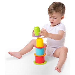 Playgro Chewy Stack and Nest Cups (จากออสเตรเลีย 🇦🇺 เสริมสร้างพัฒนาการลูกน้อย)