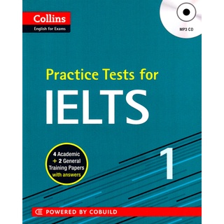 DKTODAY หนังสือ COLLINS PRACTICE TESTS FOR IELTS+MP3 CD