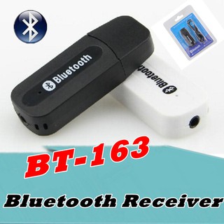 ตัวรับสัญญาณบลูทูธ BT-163 Wireless Bluetooth 3.5 mm AUX Audio Stereo Music Home Car Receiver Adapter Mic