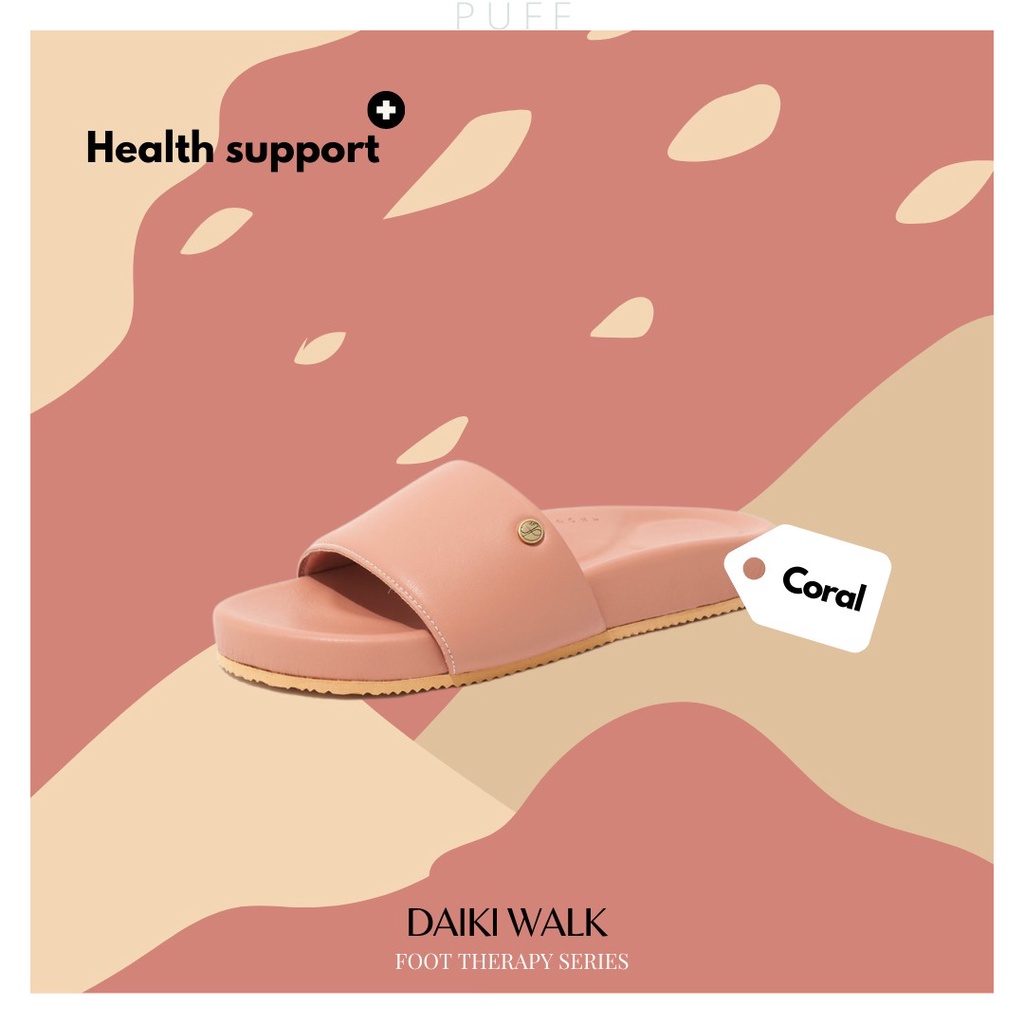 PUFFSHOES.OFFICIAL : DAIKI WALK Foot Therapy Series Coral