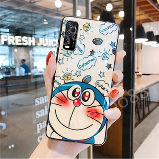 เคสโทรศัพท์มือถือซิลิโคนนิ่ม ลายการ์ตูนโดเรม่อน บลูเรย์ สำหรับ VIVO Y12A Y3s 2021 VIVOY12a