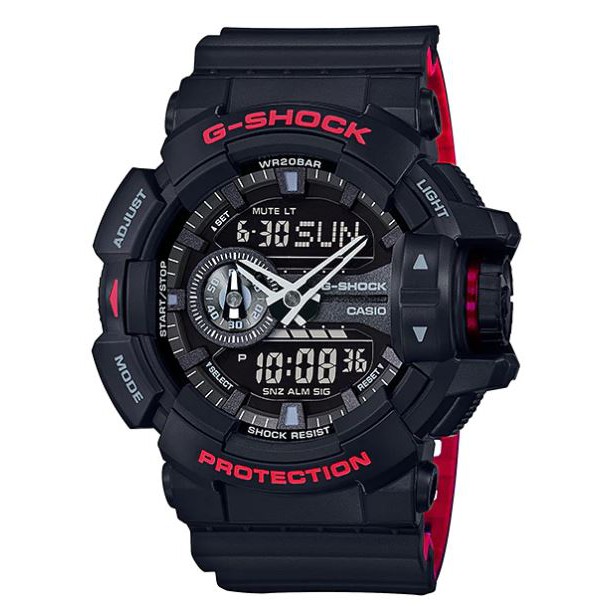 Casio G-Shock Limited Black &amp; Red (HR) series รุ่น GA-400HR-1