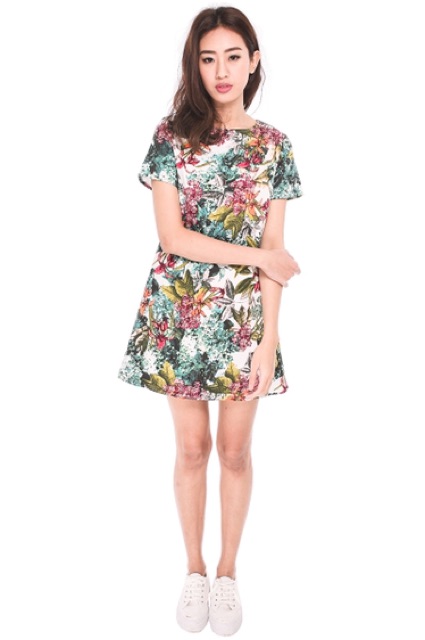 (ไม่เคยใส่) Runway Bandits Dress เดรสลายดอกไม้