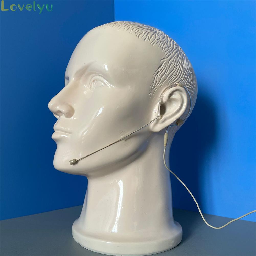 <READY STOCK>Beige Single Earhook Headset Mic Headworn Microphone 3.5mm 3 Pin 4 Pin XLR Plug100% brand new！