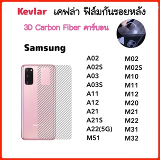 ฟิล์มหลัง เคฟล่า Kevlar For Samsung A02 A02S A03 A03S A11 A12 A21 A21S A22 M02 M02S M10 M11 M12 M20 M21 M22 M31 M32 M51