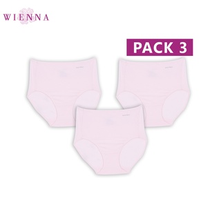 WIENNA  ANTI-BAC DU84903 กางเกงในแบบเต็มตัว กางเกงในระงับกลิ่นและยับยั้งแบคทีเรีย สีดำ สีนู๊ด สีชมพู แพ็ค 3 ตัว