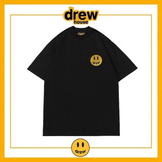 เสื้อยืดแขนสั้น ผ้าฝ้าย พิมพ์ลายหน้ายิ้ม ทรงหลวม ขนาดเล็ก แฟชั่นคู่รัก สําหรับผู้ชายS-5XL