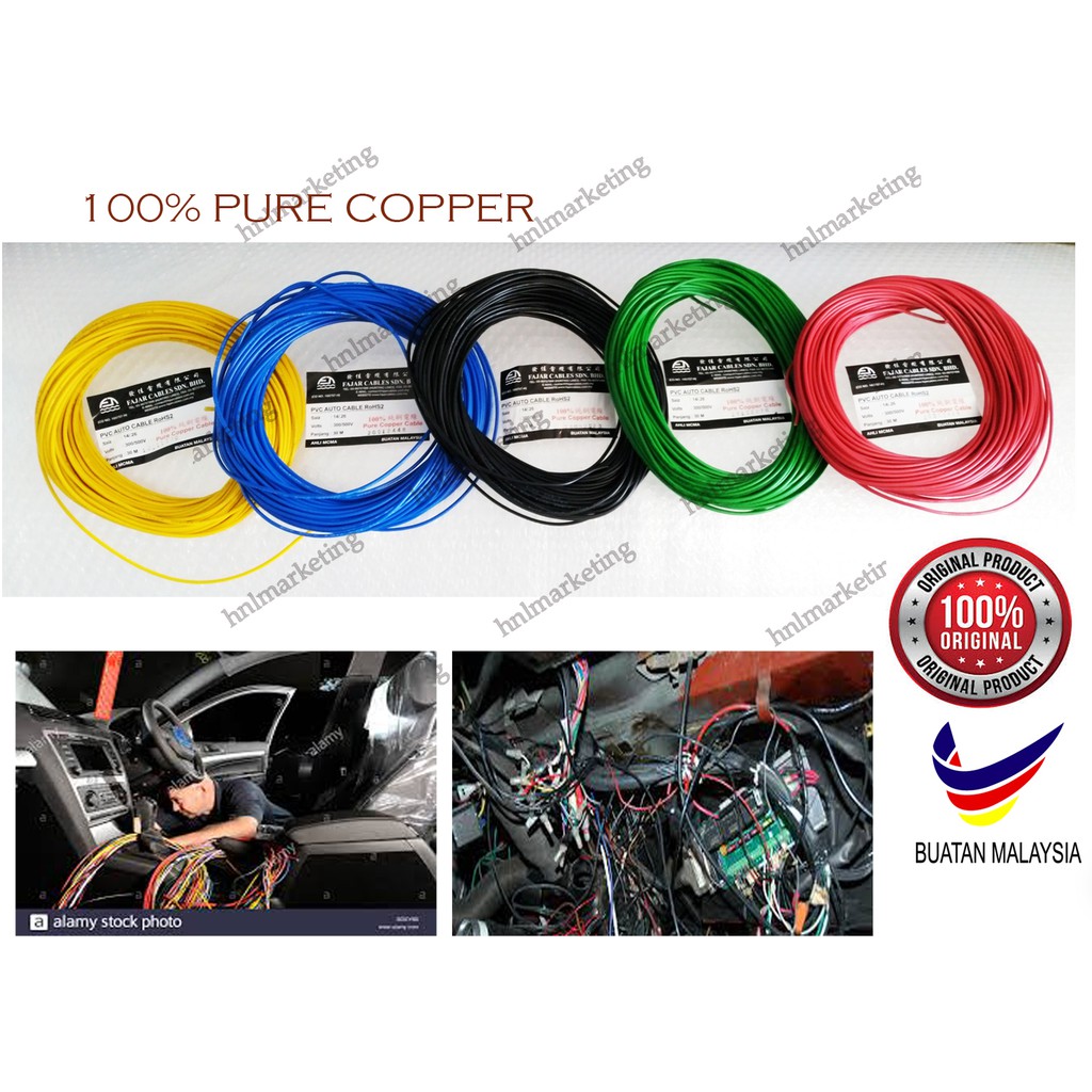 FAJAR สายอัตโนมัติ 14/0.26 รถ DC AUTOMOTIVE WIRE
