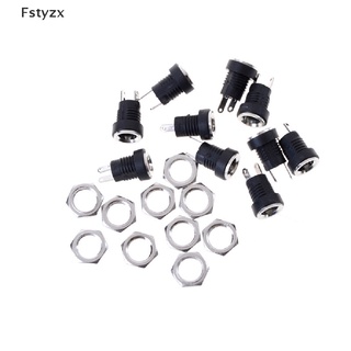 Fstyzx 10Pcs DC-022B Power Supply Jack Socket Female Panel Mount Connector 5.5*2.1mm FY