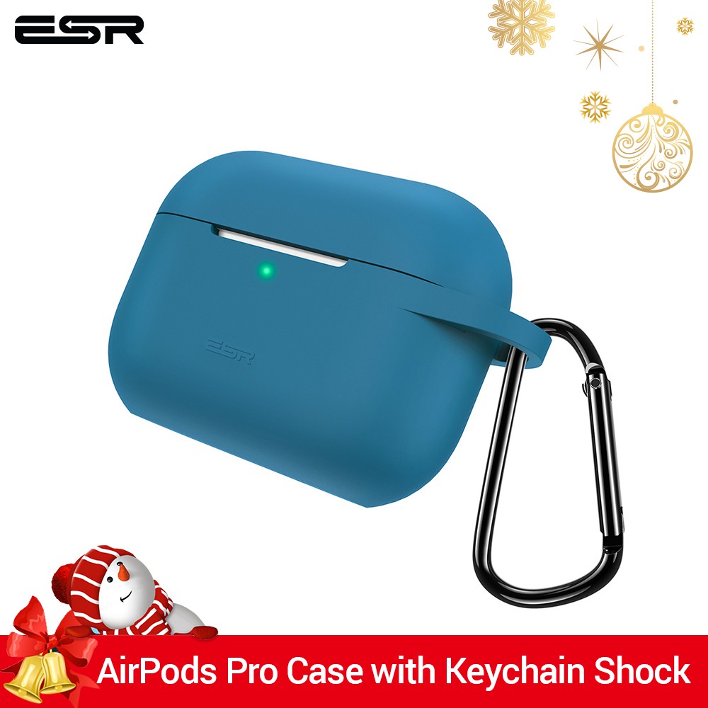 ESR AirPods Pro Case with Keychain Shock Proof Protective Cover Soft Slim Fit Silicone Skin for Appl