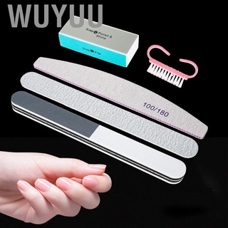 Wuyuu Nail Sanding File Quality Material Lightweight Odorless 5pcs/Set Manicure Tool