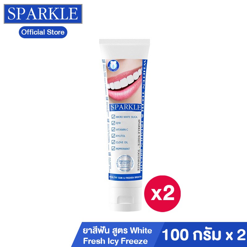 Sparkle ยาสีฟัน สูตร White Fresh Icy Freeze Toothpaste รุ่น SK0044 ขนาด 100 g. 2 ชิ้น kuron