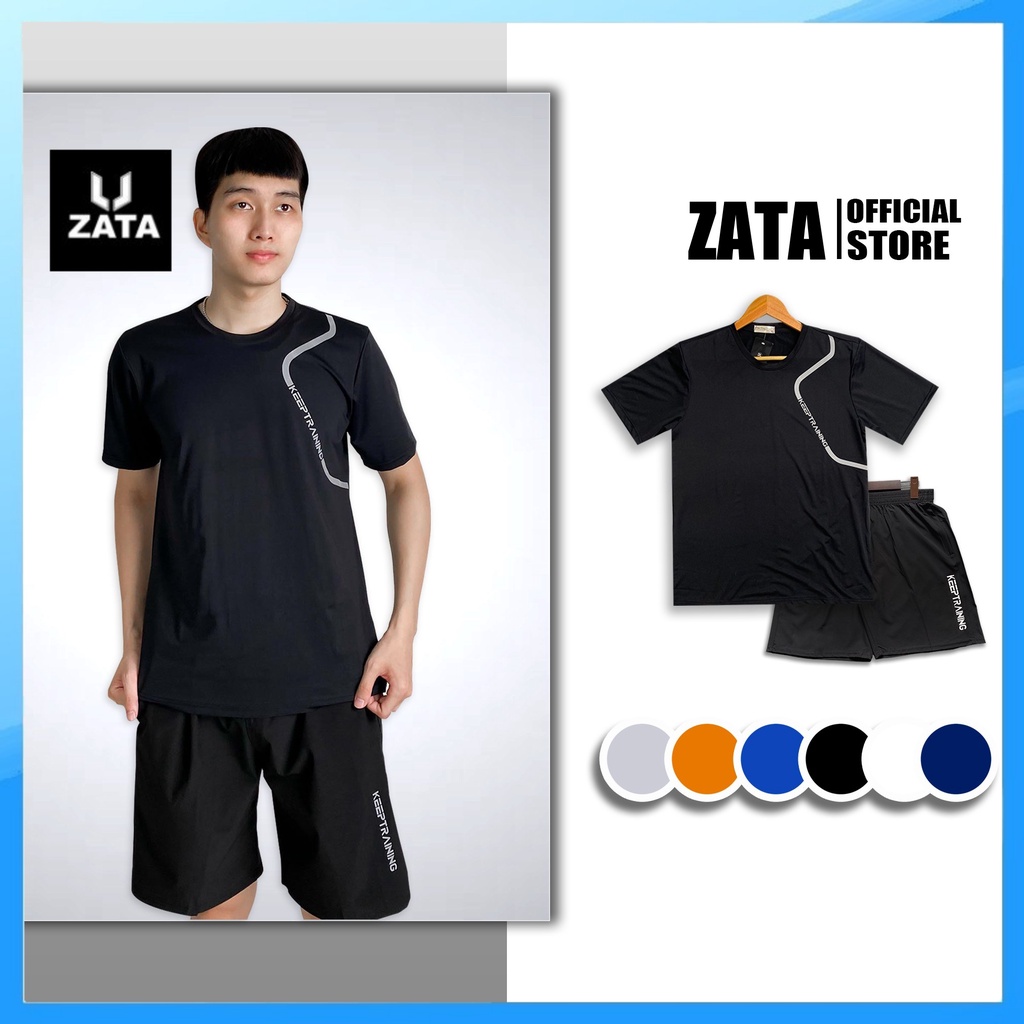ชุดกีฬาผู้ชาย ชุดกีฬาผู้ชาย KEEP TRAINING - ZATA 2021