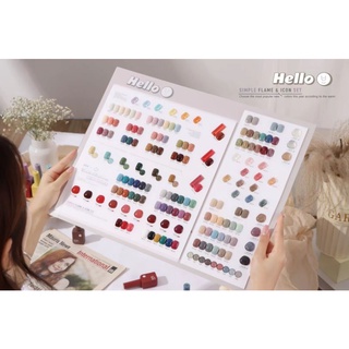 (เบอร์​101-150)ยาทาเล็บสีเจลแบรนด์​ Hello nail สีเจลเกาหลี ปริมาณ​15​ml.