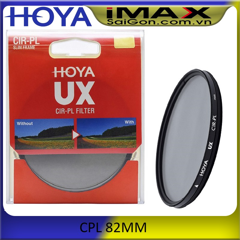 Hoya UX CPL 82MM Filter Glass ( ตัวแทนจําหน ่ าย TIXIAI ของแท ้ ) + เช ็ ดเลนส ์ 1 ครั ้ ง