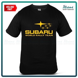 แฟชั่น ใหม่ เสื้อยืดลําลอง แขนสั้น พิมพ์ลาย Subaru STi XV Rally Team WRC Impreza WRX Racing Drift Motor สําหรับผู้ชาย