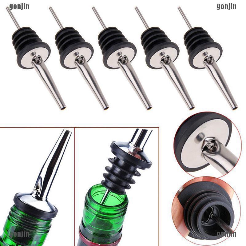 Wine or Oil Set Of 4 Wine Pourers Bottle Stoppers Spouts For Liquor 
