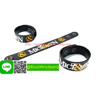 OF MICE &amp; MEN ขายริสแบนด์  MAM105NA Wristband สายรัดข้อมือวงร็อค