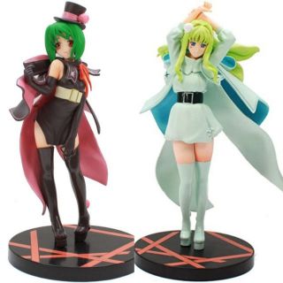 (แท้/มือ2/อะไหล่) Banpresto Macross Frontier Movie Dx Figure -White &amp; Brownie Ver. - 7"