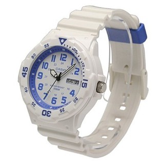 Casio Standard นาฬิกาข้อมือผู้ชาย สีขาว สายเรซิ่น รุ่น MRW-200HC-7B2