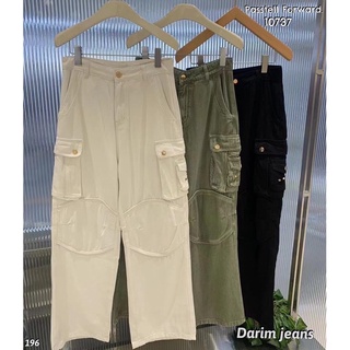 🇰🇷New🇰🇷  Korea darim cargo trousers  กางเกงขายาวยีนdarim รุ่นใหม่ แนะนำเลยน้าตัวนี้