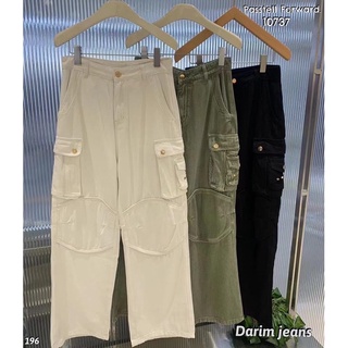 🇰🇷New🇰🇷  Korea darim cargo trousers  กางเกงขายาวยีนdarim รุ่นใหม่ แนะนำเลยน้าตัวนี้