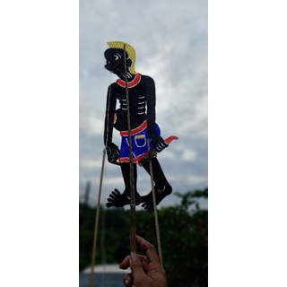รูปเชืดหนังตะลุง ชื่อนายปราบ ขนาดรูป 43ซ.ม.