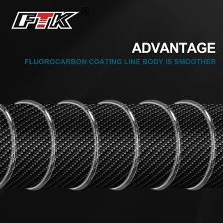 FTK 100M Fluorocarbon Coating 4.136LB-34.32LB Carbon Fiber Monofilament Leader Line Carp Fishing Sinking Line
