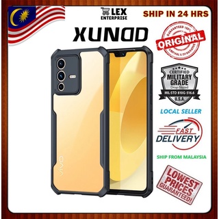 Xundd Vivo S12 / S1 / S1 Pro ถุงลมนิรภัย กันกระแทก ใส ด้านหลัง สีดํา เคส