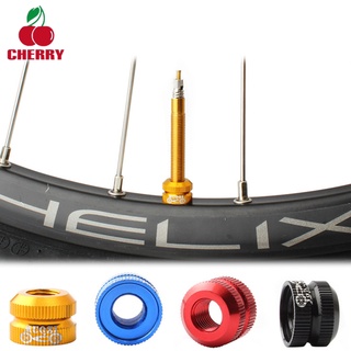 FS 2Pcs Bike Vacuum Tire Valve Nut Bicycle Tire Inner Tube Valve Caps For Fixie Road Bike Mtb