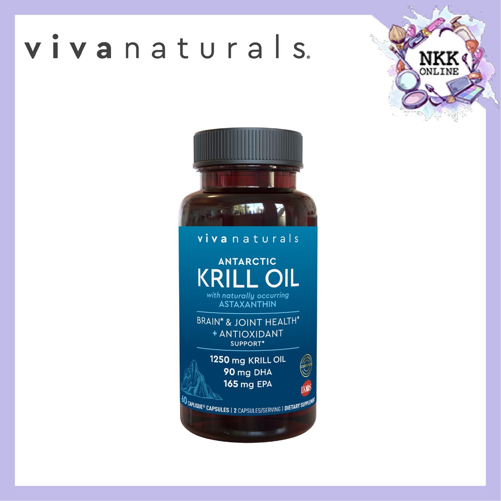 [EXP‼️03/2025] Viva naturals Krill Oil 60 Capsules