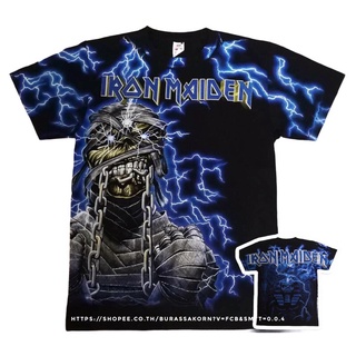 เสื้อวง ironmaiden Overprint Mummy เสื้อยืด Iron maiden