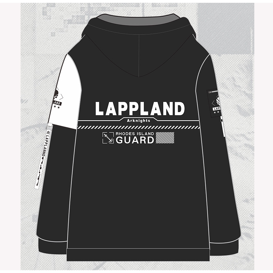 Yt1 เสื้อแจ็กเก็ตคอสเพลย์ Arknights Lappland มีซิป กันลม สําหรับ