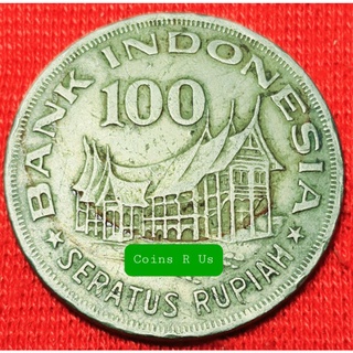 เหรียญต่างประเทศ อินโดนีเซีย ปี 1978 ชนิด 100 Rupiah ขนาด 28.5 มม. ผ่านใช้ น่าสะสมราคาเป็นราคาต่อเหรียญ