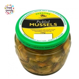 Parsons Pickled Mussels 155g พาร์สันส์ ดอง หอยแมลงภู่ 155g