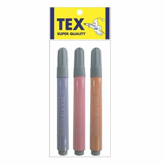 TEX 418 PT ปากกาไฮไลท์สีพาสเทล แพ็ค 3 ด้าม (เลือกสีได้)