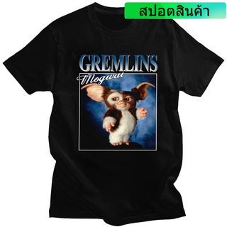 เสื้อยืดลําลอง แขนสั้น พิมพ์ลายมอนสเตอร์ Gizmo Gremlins 80S สไตล์วินเทจ สําหรับผู้ชาย