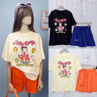 💫New💫(พร้อมส่ง)SALE ชุดเซท Betty Boop Set (เสื้อ+กางเกง)